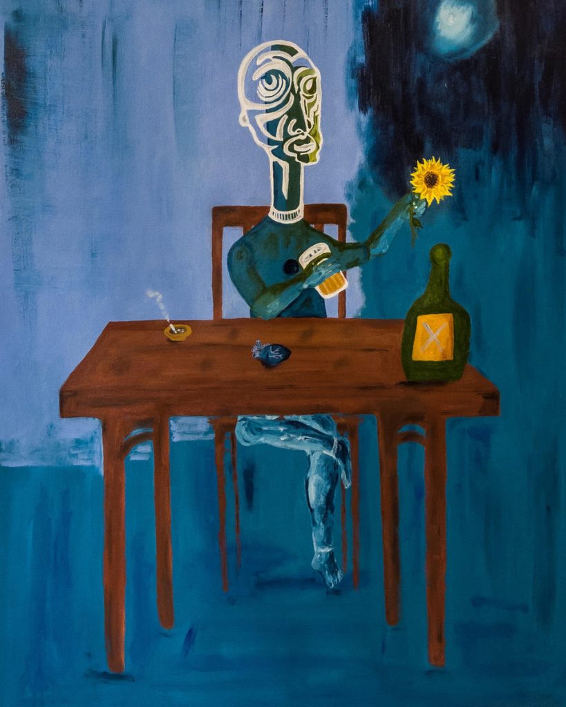 Doses of Feelings Blue mood blue heart by Gianlluca Carneiro