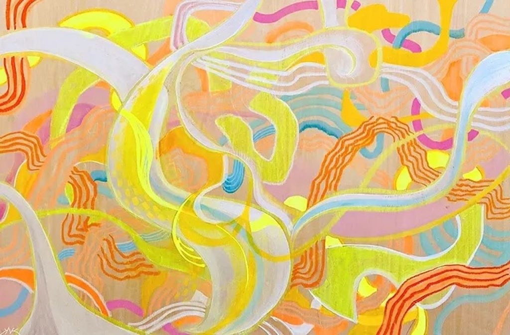 Natalia-Koren-Kropf_Summer-Vibes_mixed-media-on-wood_24-x-36_2021