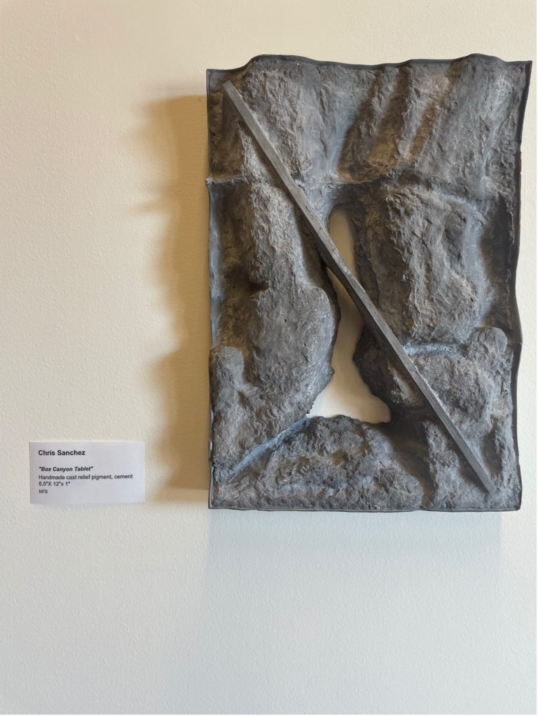 Cement Sculpture, “Box Canyon Tablet” by Chris Sanchez